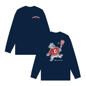 Clubby Bear Lacrosse Long Sleeve T-Shirt